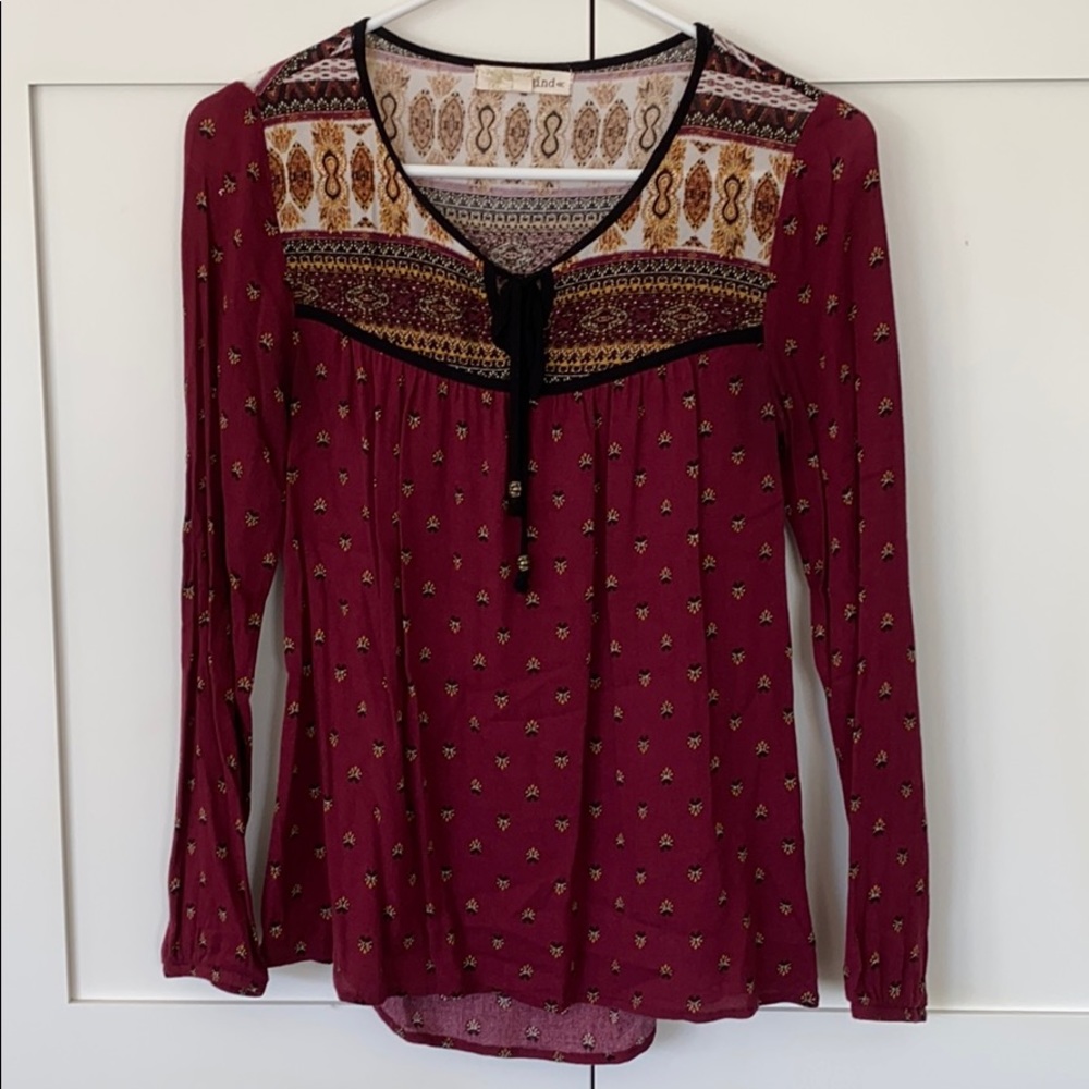 Rewind Boho Style Tie Top